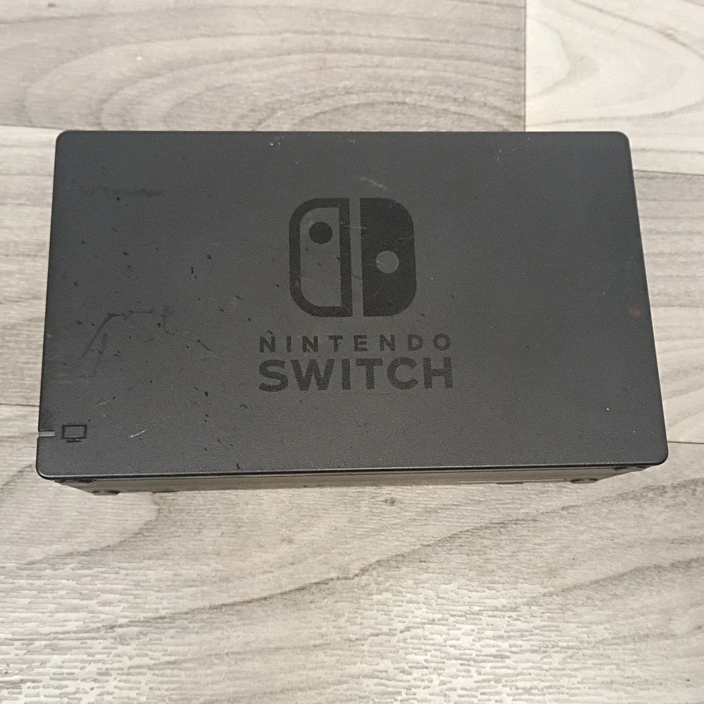 Nintendo HAC007 Switch Dock Set Black & Charge Cord All OEM - Tested